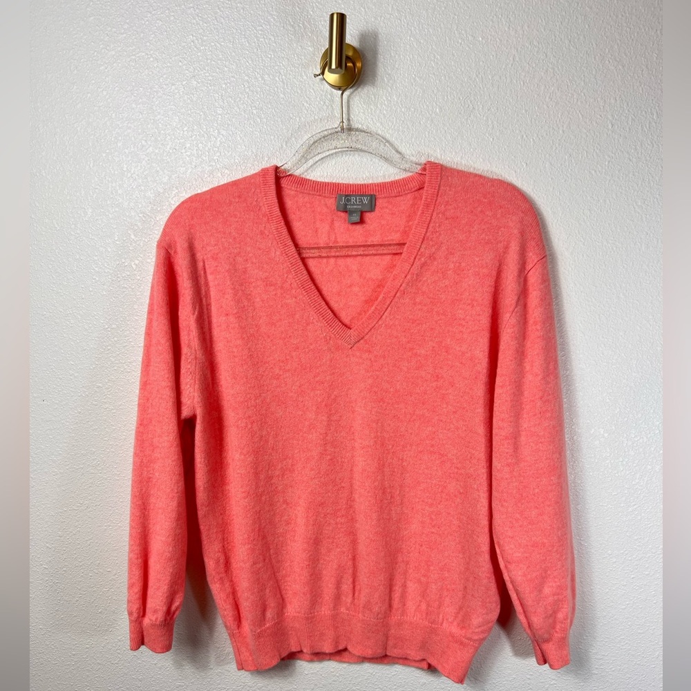 J. Crew Soft Knit V-Neck 100% Cashmere Sweater Size XS